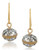 Carolee Cosmic Reflections Copper Rondelle Drop Pierced Earrings - Gold