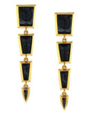 Vince Camuto 4 Part Linear Drop Earring - Gold