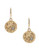 Kenneth Cole New York Small Textured Circle Drop Earring - Gold