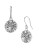 Kenneth Cole New York Textured Circle Drop Earring - SILVER