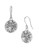 Kenneth Cole New York Textured Circle Drop Earring - Silver