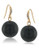 Carolee Optical Opposites Gold Tone Drop Earring - Black