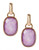 Jones New York Drop Stone Earrings - Purple