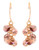Jones New York Gold tone glass drop cluster earring - Purple