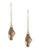 Robert Lee Morris Soho Crystal Wire Drop Earrings - Topaz