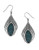 Lucky Brand Turquoise Feather Drop Earrings - Turquoise