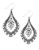 Lucky Brand Lucky Brand Silver-Tone FiligreeOblong Earrings - silver