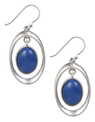 Lucky Brand Blue Drop Earring - Silver