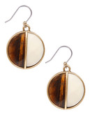 Lucky Brand Gold Tone Drop Earring - Brown