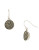 Kenneth Cole New York Pave Circle Drop Earring - SILVER