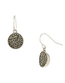 Kenneth Cole New York Pave Circle Drop Earring - Silver
