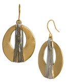 Kenneth Cole New York Wrapped Oval Drop Earring - Gold