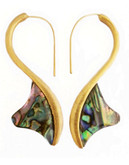 Rachel Rachel Roy Fish Hook Thorn Linear Earring - Multi-Coloured