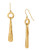 Robert Lee Morris Soho Hammered Circle And Triangle Drop Earring - Gold