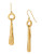 Robert Lee Morris Soho Hammered Circle And Triangle Drop Earring - Gold