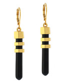 Vince Camuto Gold linear bullet drop earring - Gold
