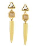 Vince Camuto Horn and Spike Drop Earring - Gold