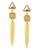 Vince Camuto Horn and Spike Drop Earring - Gold