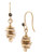 Kenneth Cole New York Gold Stacked Geometric Bead Drop Earring - Gold