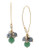 Kenneth Cole New York Green Shaky Mixed Bead Long Drop Earring - Green