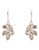 Jones New York Multi stone cluster drop earring - Grey