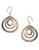 Kenneth Cole New York Two Tone Triple Orbital Earring - Two Tone Colour