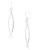 Kenneth Cole New York Silver Twist Linear Earring - SILVER