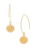 Kenneth Cole New York Gold Bead Pull Thru Earring - Gold