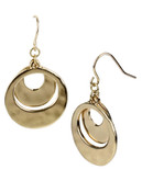 Kenneth Cole New York Gold Double Circle Drop Earring - Gold