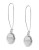 Robert Lee Morris Soho Teardrop Disc Earrings - SILVER