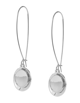 Robert Lee Morris Soho Teardrop Disc Earrings - Silver