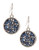 Kenneth Cole New York Round Drop Earrings - Blue/Black