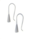 Expression Sterling Silver Triangle Drop Earrings - Silver