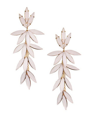 R.J. Graziano Petal Post Drop Earrings - Pink