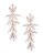 R.J. Graziano Petal Post Drop Earrings - Pink