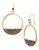 Kenneth Cole New York Pave Open Circle Drop Earring - Grey