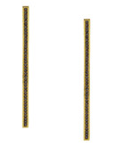 Vince Camuto Linear Equation Gold Plated  Glass Drop Earring - Gold