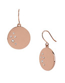 Kenneth Cole New York Pave Circle Drop Earring - Rose Gold