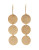 Jones New York Triple Disk Drop Earring - GOLD