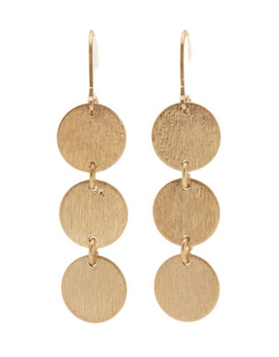 Jones New York Triple Disk Drop Earring - Gold