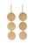 Jones New York Triple Disk Drop Earring - Gold