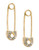 Rachel Rachel Roy Rachel Roy Mini Safety Pin Earring - Crystal