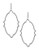 Kensie Moroccan Drop Earrings - Silver