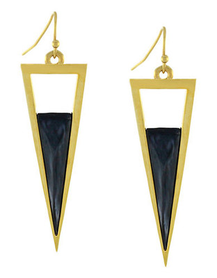 Vince Camuto Linear Horn Drop Earring - Gold