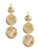 R.J. Graziano Goldtone Coin Drop Earrings - Gold