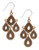 Lucky Brand Gold Tone Tribal Drop Earrings - Gold