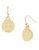 Kenneth Cole New York Small Gold Circle Drop Earring - Gold