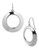 Robert Lee Morris Soho Silver Open Circle Drop Earring - Silver