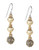 Kensie Linear Triple Drop Earrings - Gold