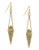 Bcbgeneration Stardust Pave Items Gold Plated Glass Faceted Pave Drop Earring - Gold